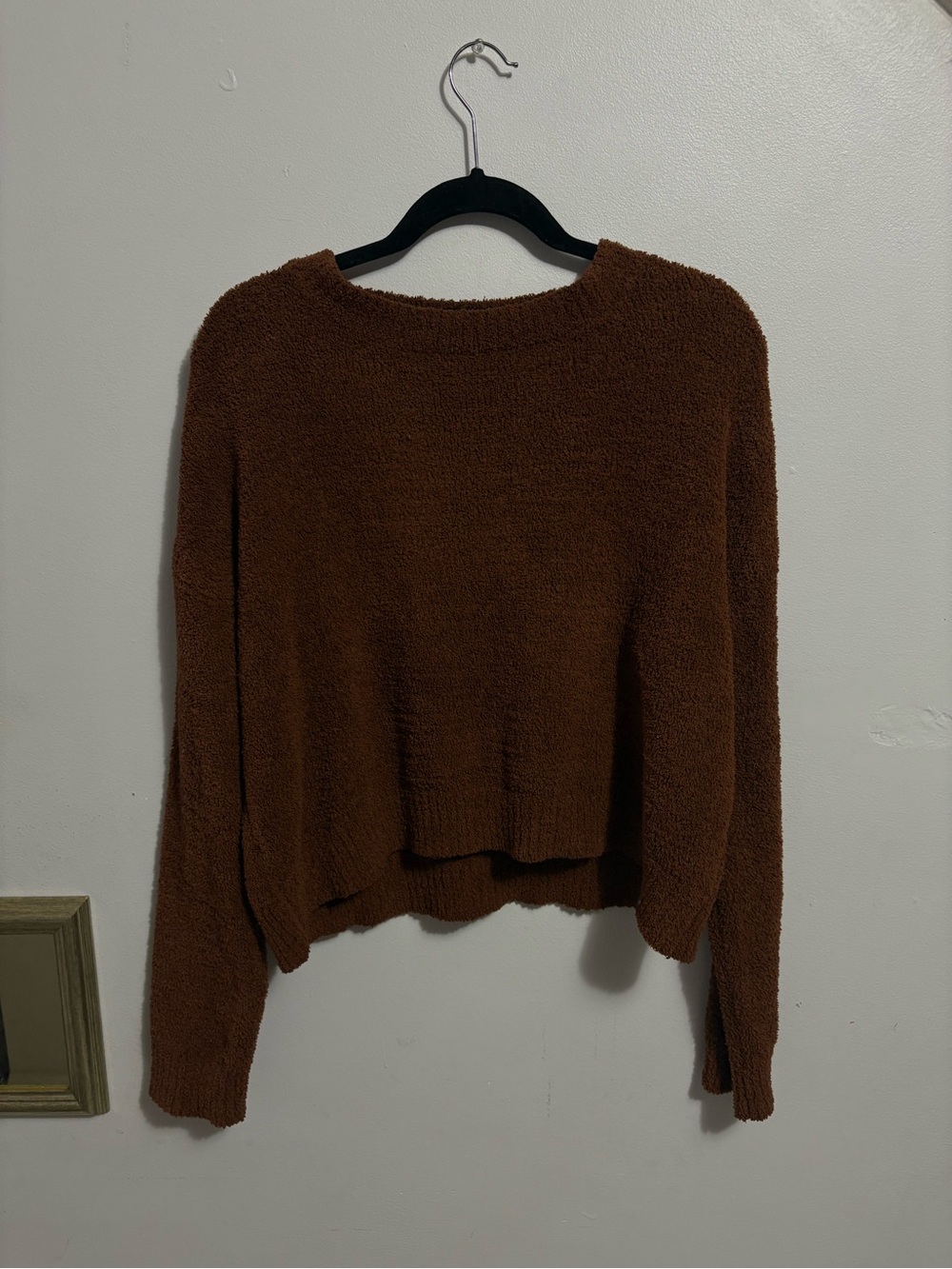 Cozy Brown Women's Pullover Sweater